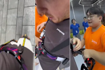 تجربة فريدة: سائح أميركي يستعرض السيقان الروبوتية في الصين